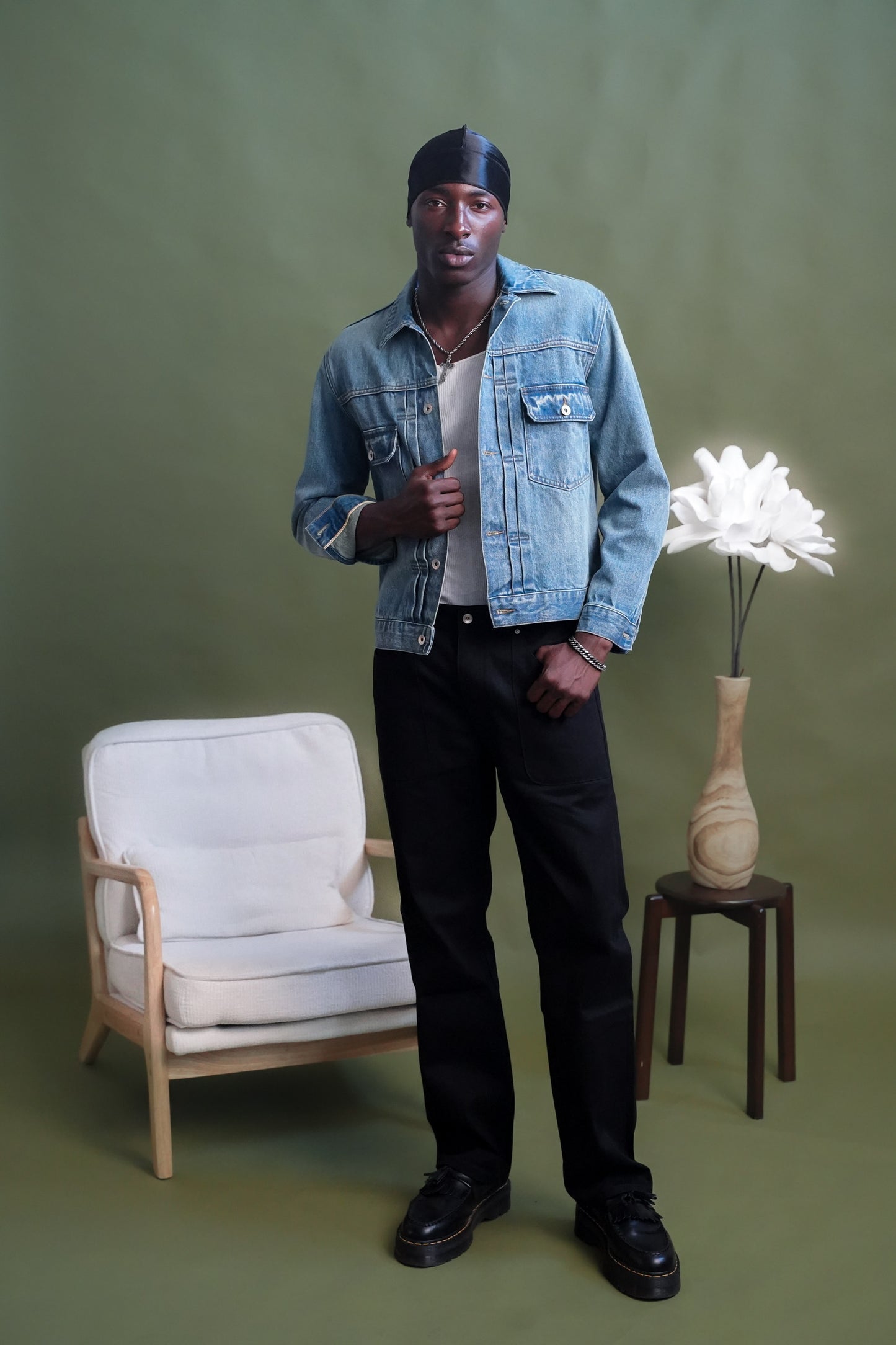 Straight Leg Jet-Black Selvedge