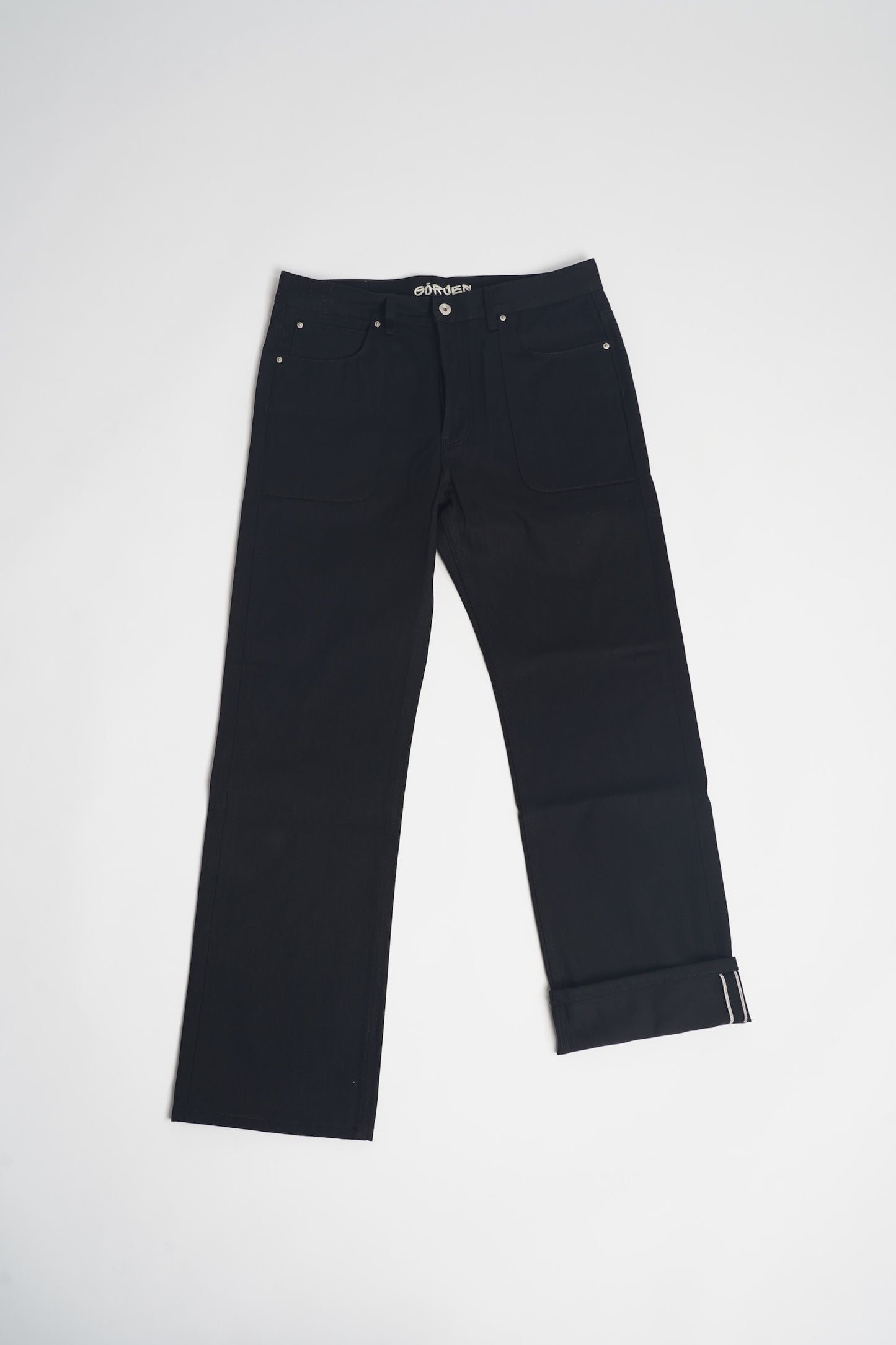 Straight Leg Jet-Black Selvedge